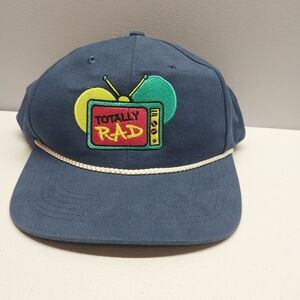 Retro Outdoor Cap Co. Denim Blue Baseball Hat Totally Rad 80s 90's Vibe Snapback